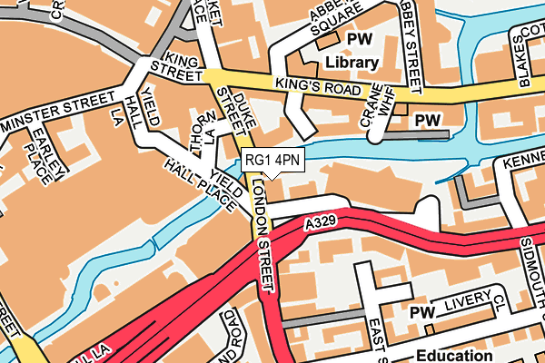 RG1 4PN map - OS OpenMap – Local (Ordnance Survey)