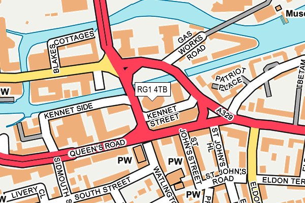 RG1 4TB map - OS OpenMap – Local (Ordnance Survey) RG1 4TB map - OS OpenMap – Local (Ordnance Survey)