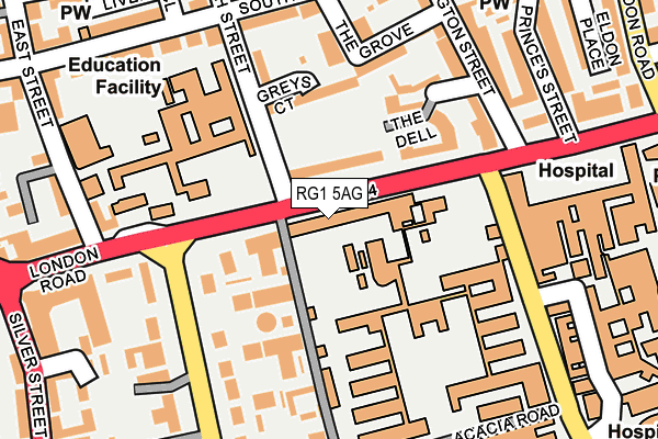 RG1 5AG map - OS OpenMap – Local (Ordnance Survey) RG1 5AG map - OS OpenMap – Local (Ordnance Survey)