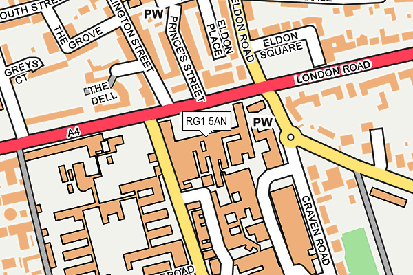 RG1 5AN map - OS OpenMap – Local (Ordnance Survey) RG1 5AN map - OS OpenMap – Local (Ordnance Survey)