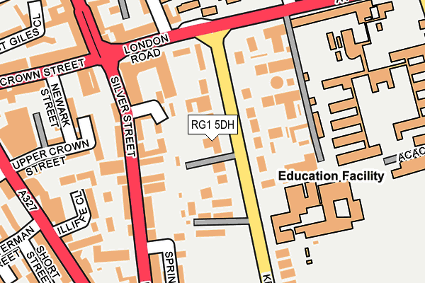 RG1 5DH map - OS OpenMap – Local (Ordnance Survey) RG1 5DH map - OS OpenMap – Local (Ordnance Survey)