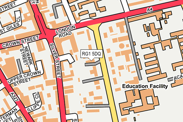 RG1 5DQ map - OS OpenMap – Local (Ordnance Survey) RG1 5DQ map - OS OpenMap – Local (Ordnance Survey)