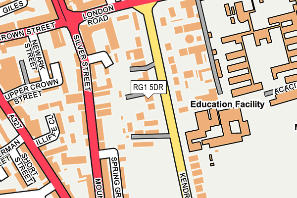 RG1 5DR map - OS OpenMap – Local (Ordnance Survey) RG1 5DR map - OS OpenMap – Local (Ordnance Survey)