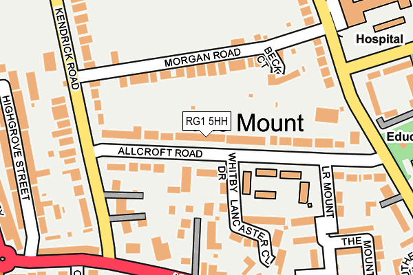 RG1 5HH map - OS OpenMap – Local (Ordnance Survey) RG1 5HH map - OS OpenMap – Local (Ordnance Survey)
