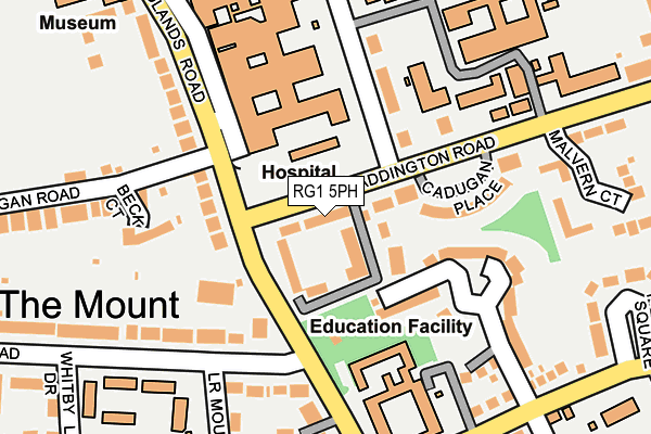 RG1 5PH map - OS OpenMap – Local (Ordnance Survey) RG1 5PH map - OS OpenMap – Local (Ordnance Survey)