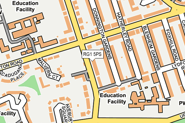 RG1 5PS map - OS OpenMap – Local (Ordnance Survey) RG1 5PS map - OS OpenMap – Local (Ordnance Survey)