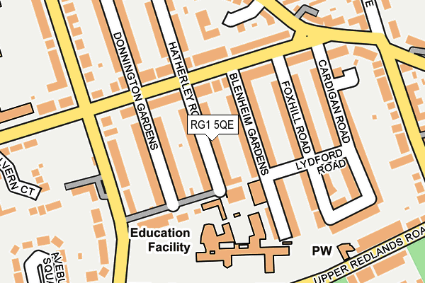 RG1 5QE map - OS OpenMap – Local (Ordnance Survey) RG1 5QE map - OS OpenMap – Local (Ordnance Survey)