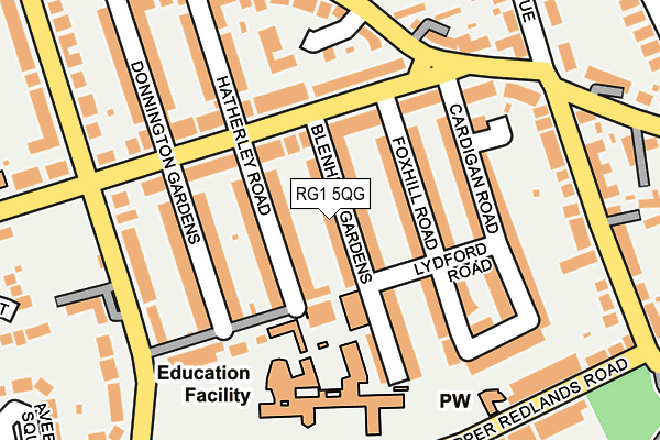 RG1 5QG map - OS OpenMap – Local (Ordnance Survey)