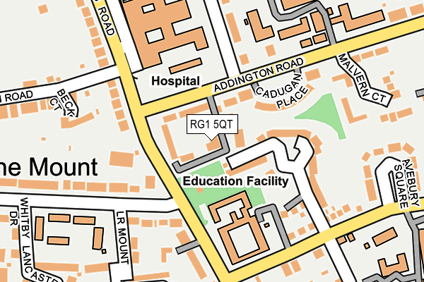 RG1 5QT map - OS OpenMap – Local (Ordnance Survey) RG1 5QT map - OS OpenMap – Local (Ordnance Survey)