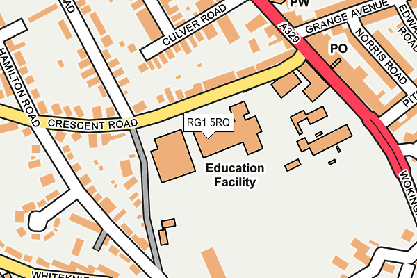RG1 5RQ map - OS OpenMap – Local (Ordnance Survey) RG1 5RQ map - OS OpenMap – Local (Ordnance Survey)