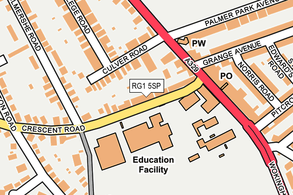 RG1 5SP map - OS OpenMap – Local (Ordnance Survey) RG1 5SP map - OS OpenMap – Local (Ordnance Survey)