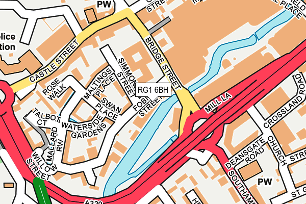 RG1 6BH map - OS OpenMap – Local (Ordnance Survey) RG1 6BH map - OS OpenMap – Local (Ordnance Survey)