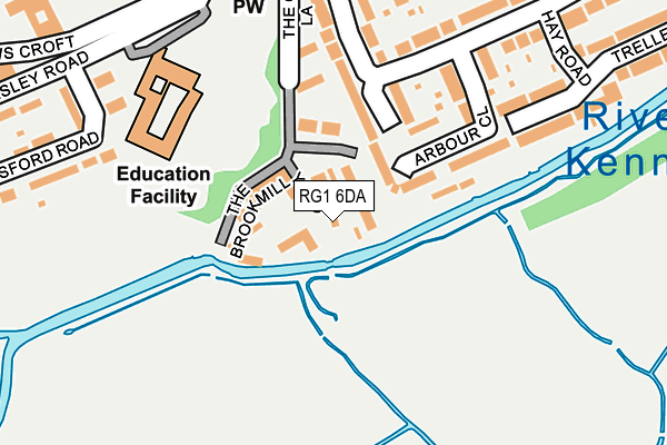 RG1 6DA map - OS OpenMap – Local (Ordnance Survey) RG1 6DA map - OS OpenMap – Local (Ordnance Survey)