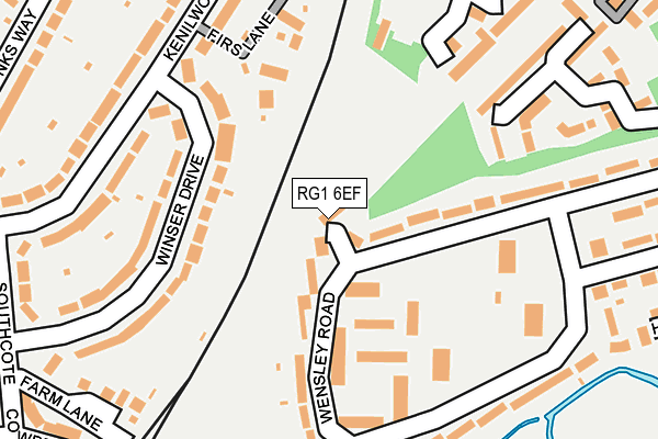 RG1 6EF map - OS OpenMap – Local (Ordnance Survey) RG1 6EF map - OS OpenMap – Local (Ordnance Survey)