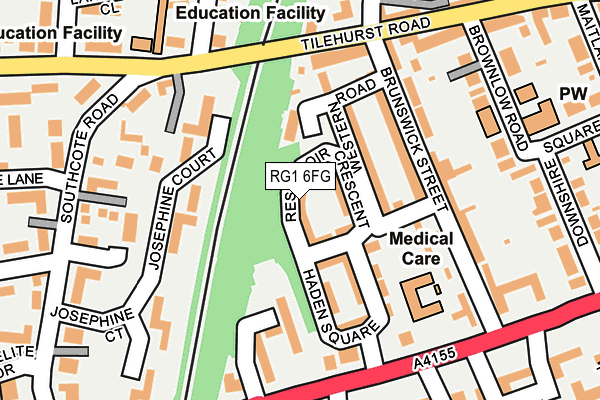 RG1 6FG map - OS OpenMap – Local (Ordnance Survey) RG1 6FG map - OS OpenMap – Local (Ordnance Survey)