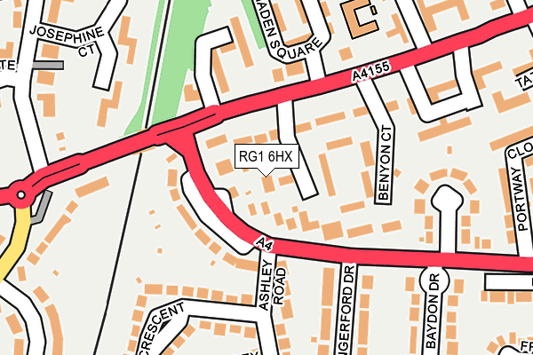 RG1 6HX map - OS OpenMap – Local (Ordnance Survey) RG1 6HX map - OS OpenMap – Local (Ordnance Survey)