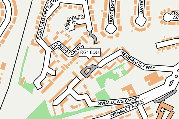 RG1 6QU map - OS OpenMap – Local (Ordnance Survey) RG1 6QU map - OS OpenMap – Local (Ordnance Survey)