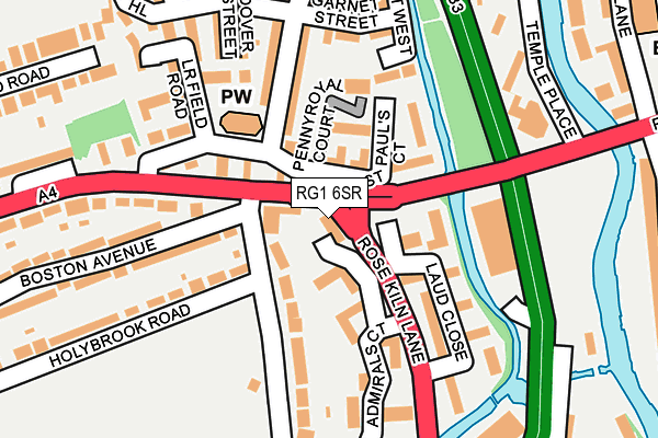 RG1 6SR map - OS OpenMap – Local (Ordnance Survey) RG1 6SR map - OS OpenMap – Local (Ordnance Survey)