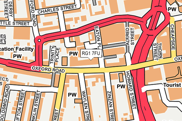 RG1 7FU map - OS OpenMap – Local (Ordnance Survey) RG1 7FU map - OS OpenMap – Local (Ordnance Survey)