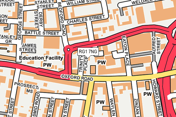 RG1 7NG map - OS OpenMap – Local (Ordnance Survey) RG1 7NG map - OS OpenMap – Local (Ordnance Survey)