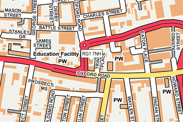 RG1 7NH map - OS OpenMap – Local (Ordnance Survey) RG1 7NH map - OS OpenMap – Local (Ordnance Survey)