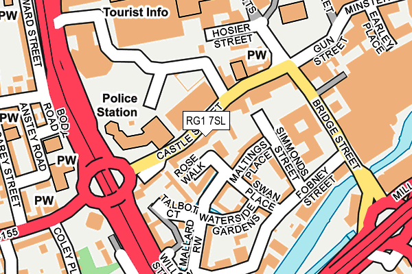 RG1 7SL map - OS OpenMap – Local (Ordnance Survey) RG1 7SL map - OS OpenMap – Local (Ordnance Survey)