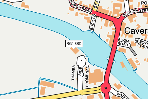 RG1 8BD map - OS OpenMap – Local (Ordnance Survey) RG1 8BD map - OS OpenMap – Local (Ordnance Survey)