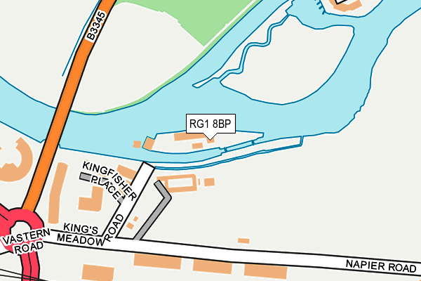 RG1 8BP map - OS OpenMap – Local (Ordnance Survey) RG1 8BP map - OS OpenMap – Local (Ordnance Survey)