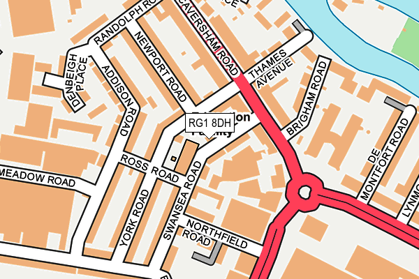 RG1 8DH map - OS OpenMap – Local (Ordnance Survey) RG1 8DH map - OS OpenMap – Local (Ordnance Survey)