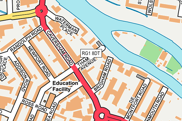 RG1 8DT map - OS OpenMap – Local (Ordnance Survey) RG1 8DT map - OS OpenMap – Local (Ordnance Survey)
