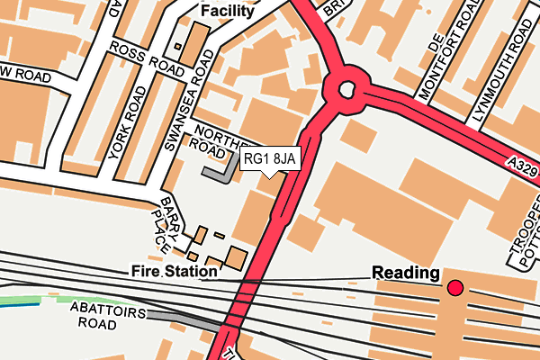 RG1 8JA map - OS OpenMap – Local (Ordnance Survey) RG1 8JA map - OS OpenMap – Local (Ordnance Survey)