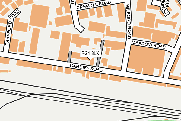 RG1 8LX map - OS OpenMap – Local (Ordnance Survey) RG1 8LX map - OS OpenMap – Local (Ordnance Survey)