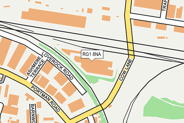 RG1 8NA map - OS OpenMap – Local (Ordnance Survey) RG1 8NA map - OS OpenMap – Local (Ordnance Survey)