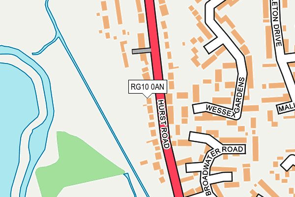 RG10 0AN map - OS OpenMap – Local (Ordnance Survey) RG10 0AN map - OS OpenMap – Local (Ordnance Survey)