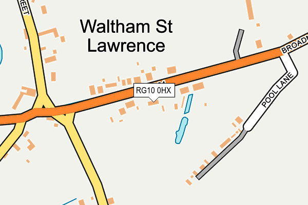RG10 0HX map - OS OpenMap – Local (Ordnance Survey) RG10 0HX map - OS OpenMap – Local (Ordnance Survey)