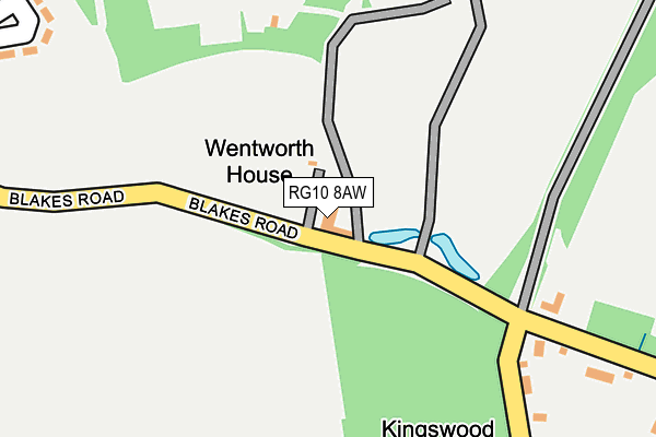 RG10 8AW map - OS OpenMap – Local (Ordnance Survey) RG10 8AW map - OS OpenMap – Local (Ordnance Survey)