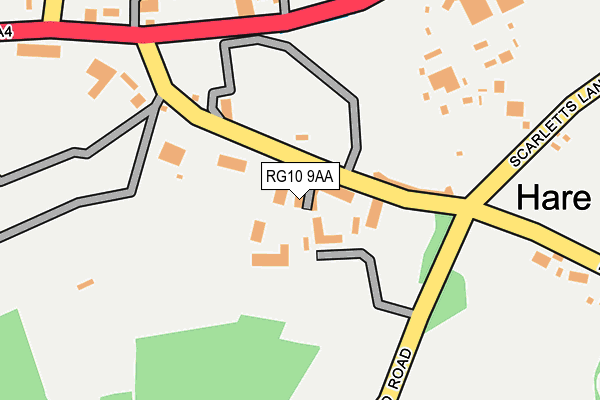 RG10 9AA map - OS OpenMap – Local (Ordnance Survey) RG10 9AA map - OS OpenMap – Local (Ordnance Survey)