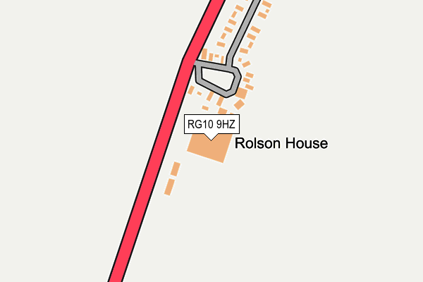 RG10 9HZ map - OS OpenMap – Local (Ordnance Survey)