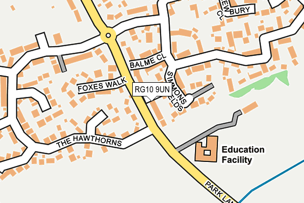 RG10 9UN map - OS OpenMap – Local (Ordnance Survey) RG10 9UN map - OS OpenMap – Local (Ordnance Survey)