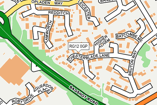 RG12 0GP map - OS OpenMap – Local (Ordnance Survey) RG12 0GP map - OS OpenMap – Local (Ordnance Survey)