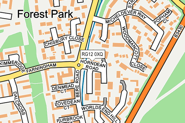 RG12 0XQ map - OS OpenMap – Local (Ordnance Survey) RG12 0XQ map - OS OpenMap – Local (Ordnance Survey)