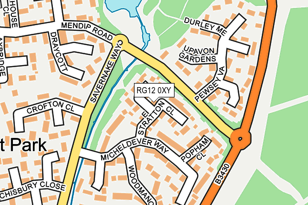 RG12 0XY map - OS OpenMap – Local (Ordnance Survey) RG12 0XY map - OS OpenMap – Local (Ordnance Survey)