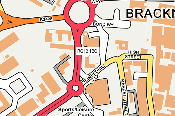 RG12 1BQ map - OS OpenMap – Local (Ordnance Survey) RG12 1BQ map - OS OpenMap – Local (Ordnance Survey)