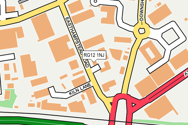 RG12 1NJ map - OS OpenMap – Local (Ordnance Survey) RG12 1NJ map - OS OpenMap – Local (Ordnance Survey)