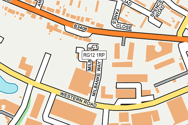 RG12 1RP map - OS OpenMap – Local (Ordnance Survey) RG12 1RP map - OS OpenMap – Local (Ordnance Survey)
