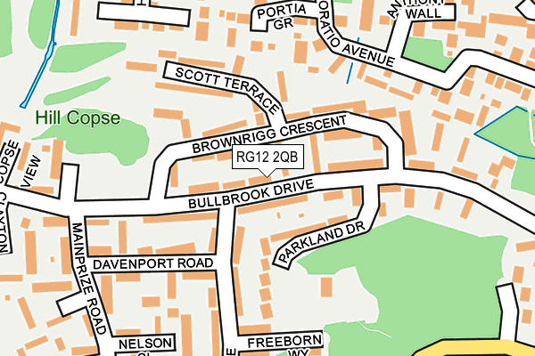 RG12 2QB map - OS OpenMap – Local (Ordnance Survey) RG12 2QB map - OS OpenMap – Local (Ordnance Survey)