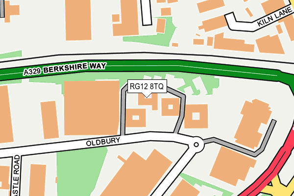 RG12 8TQ map - OS OpenMap – Local (Ordnance Survey) RG12 8TQ map - OS OpenMap – Local (Ordnance Survey)