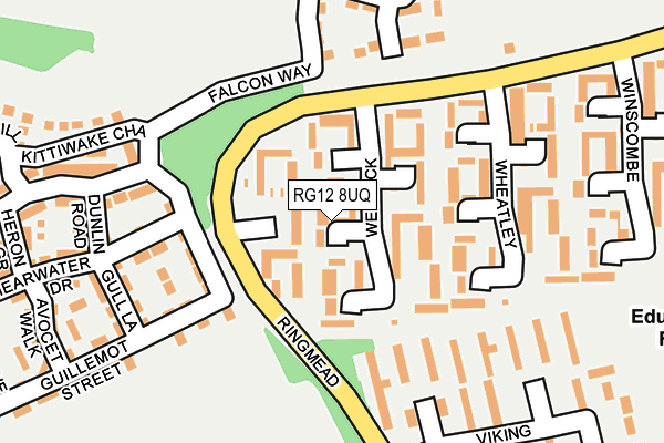 RG12 8UQ map - OS OpenMap – Local (Ordnance Survey) RG12 8UQ map - OS OpenMap – Local (Ordnance Survey)