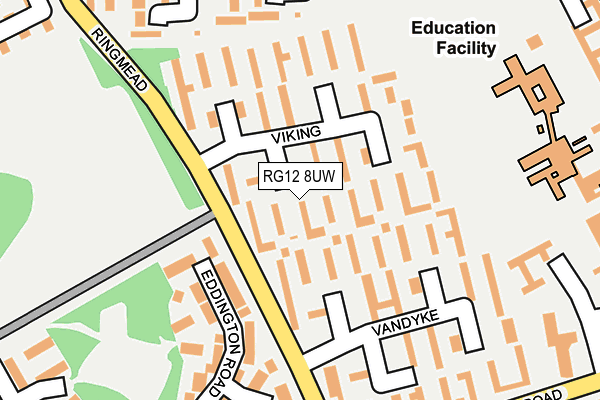 RG12 8UW map - OS OpenMap – Local (Ordnance Survey) RG12 8UW map - OS OpenMap – Local (Ordnance Survey)