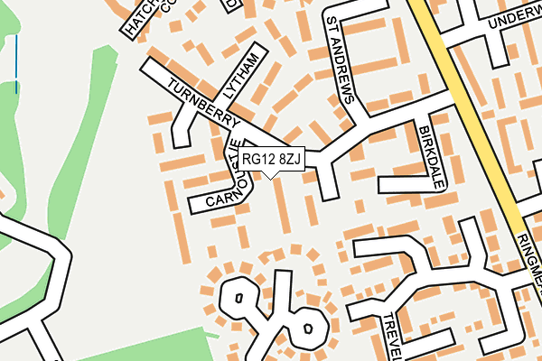 RG12 8ZJ map - OS OpenMap – Local (Ordnance Survey) RG12 8ZJ map - OS OpenMap – Local (Ordnance Survey)